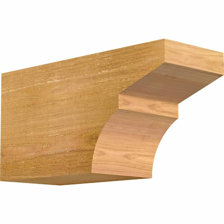 Ekena Millwork Monterey Rough Sawn Rafter Tail, Western Red Cedar, 6"W x 8"H x 16"L RFT06X08X16MON00RWR